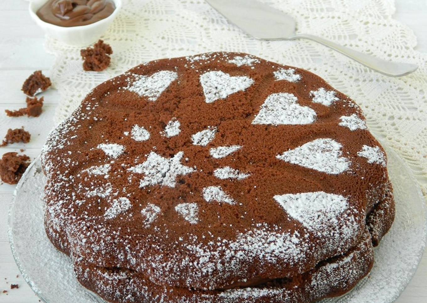 Cake with Ribinho de Nutella