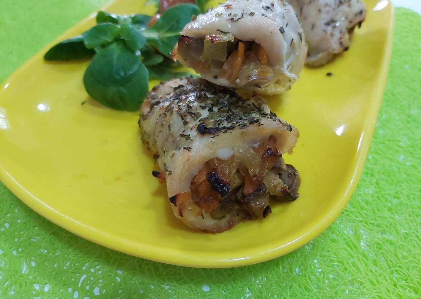 Rollitos de primavera 🥕🥕🍗🍗