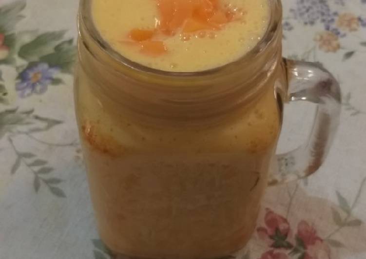 Cara Gampang Membuat Milkshake jelly mango yang Lezat