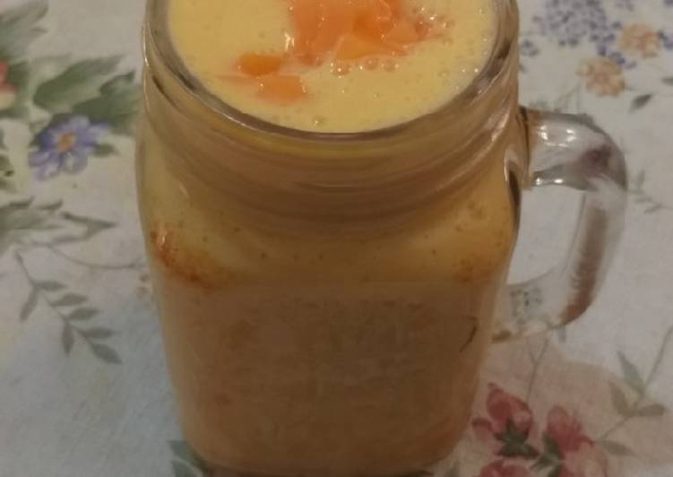 Resep Milkshake jelly mango Anti Gagal