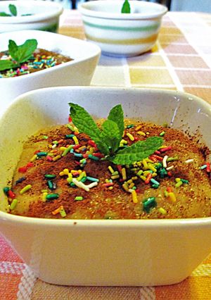 Una foto de Boles con sémola de arroz dulce