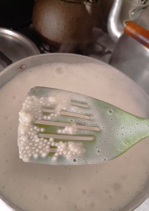 Una foto de Crema de Sagú