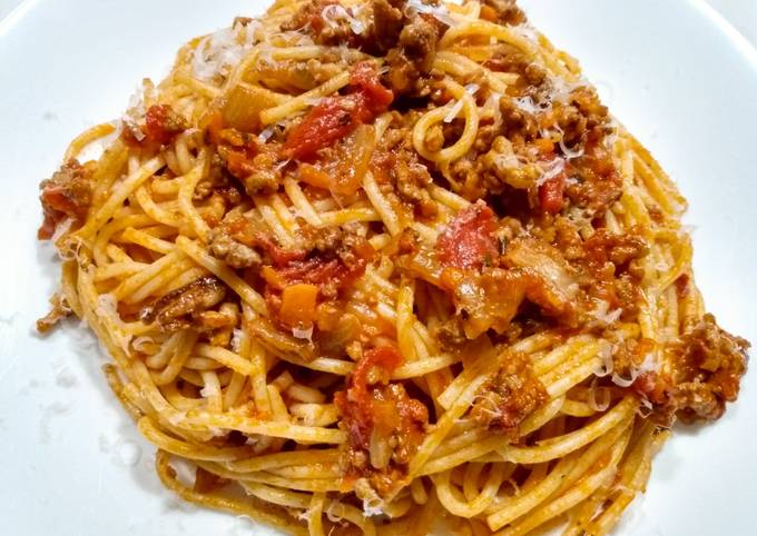 Easiest spaghetti bolognese