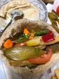Hummus and Falafel Sandwiches