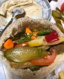 Hummus and Falafel Sandwiches