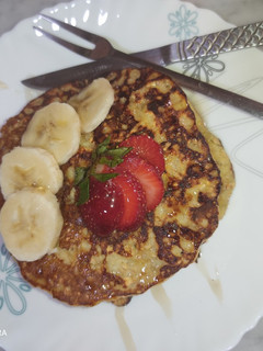 صورة لوصفة بان كيك 🥞 بالشوفان و الموز 🍌