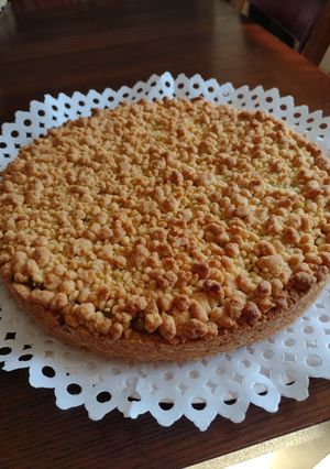 Una foto de Tarta crujiente de manzana
