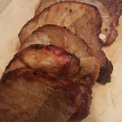 Pork roast apple mustard glaze A picture of Pork roast apple mustard glaze.