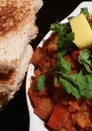 A picture of Pav bhaji.