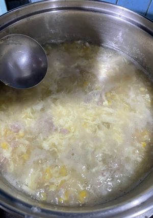 Foto resep Sup Jagung Telur mix Daging