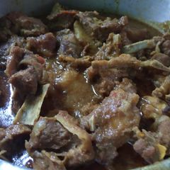 A picture of Mutton curry.