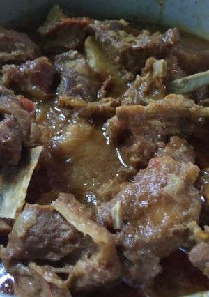 A picture of Mutton curry.