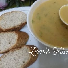 A picture of Oats and Lentil Soup.