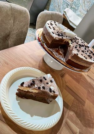 صورة لوصفة كيكة الموس بطعم الشوكولاتة على طريقتي 💕
