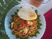 Gambar mie urai telor
