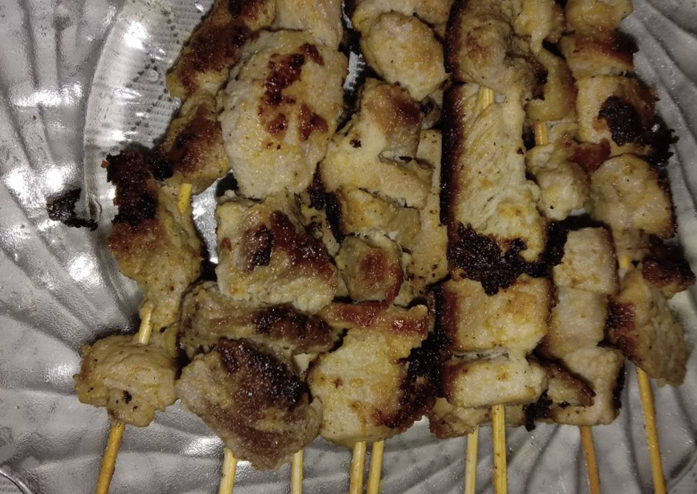 Sate babi panggang teflon
