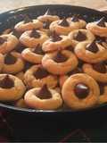 Galletas de cacahuate con kisses