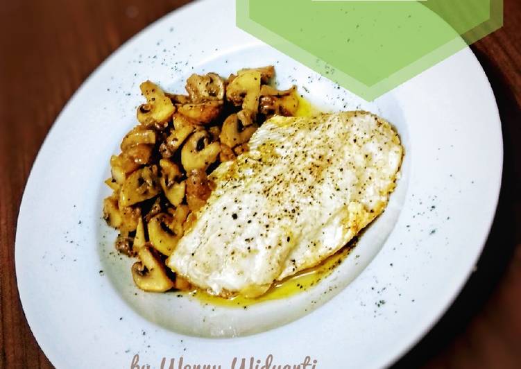 Resep Baked Barramundi with Buttered Mushroom #ketopad_cp_Baking, Bisa Manjain Lidah