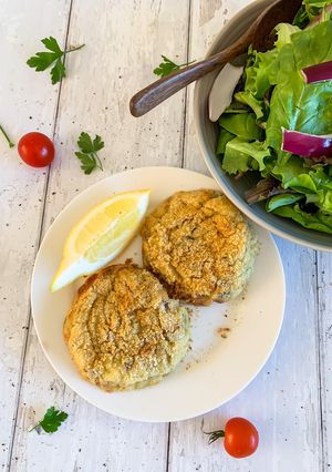 A picture of Rustic Smoked Salmon Fishcakes.