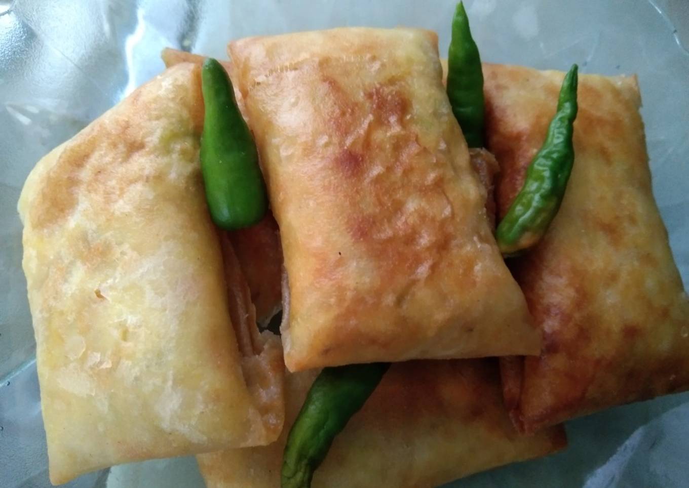 Lumpia isi tahu wortel