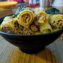 Khandvi recipe A picture of Khandvi recipe.