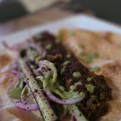 A picture of Sheet pan kabab.
