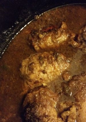 A picture of Slow Cooker Jerk Chicken.