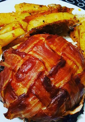 Una foto de Domos de pollo relleno