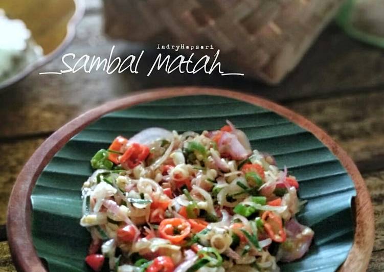 Cara Gampang Membuat Sambal Matah, Enak Banget