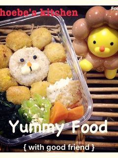 ♪造型可愛便當♪【波堤獅】 的食譜成品照片