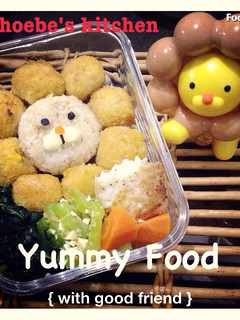 ♪造型可愛便當♪【波堤獅】 的食譜成品照片