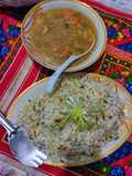 Chinese rice with chicken Chilli