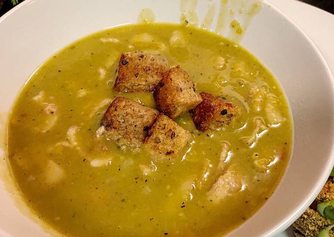 Split-Pea Soup with Portobellos Recipe - Quick From Scratch Italian