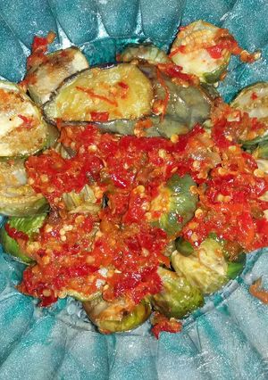 Foto resep Penyet terong pedas
