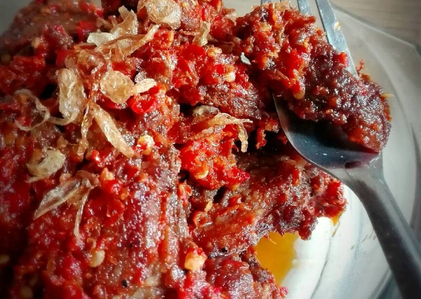 Daging Geprek Bumbu Merah