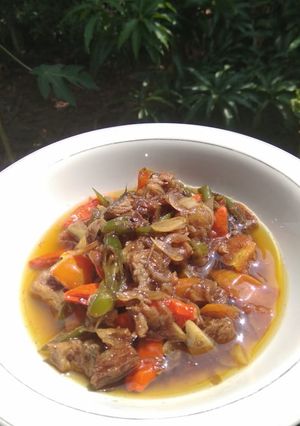 Foto resep 15. Ikan Asin Tengiri Masak Asam