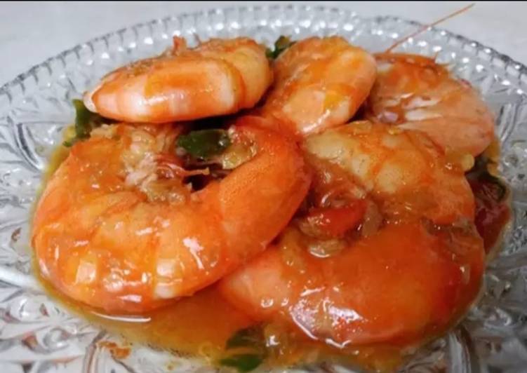 Resep Udang saus padang Anti Gagal