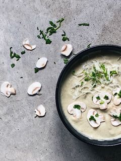 Una foto de Crema de champiñones con Thermomix fácil y sabrosa
