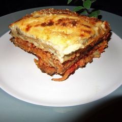 A picture of MOUSSAKA. JON STYLE.