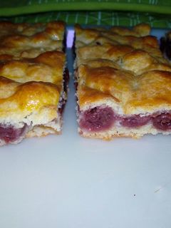 Meggyes lepény recept fotója