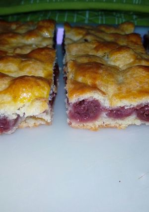 Meggyes lepény recept fotója