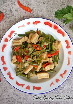 Foto resep Tumis Buncis Tahu Sutra