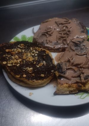 Una foto de Pancake de yougurt y avena