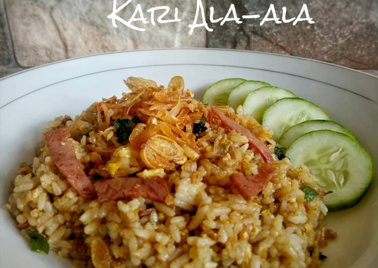 Nasi Goreng Rasa Kari Ala-ala... Yum... Yum...👍