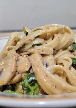 Foto resep Fettuccine Creamy Cajun