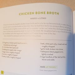 A picture of Pete Evans Chicken Bone Broth.
