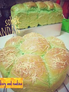 Foto resep Roti sobek pandan