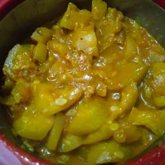 A picture of Lauki ki sabji.