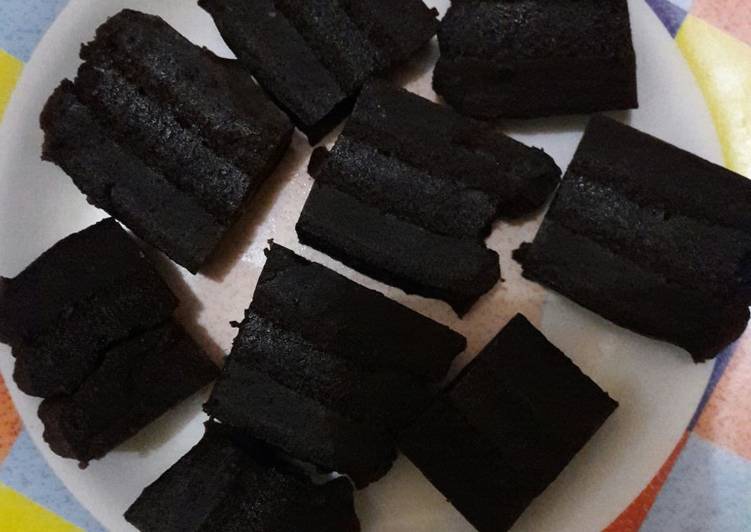 Brownies mudah dan enak tanpa mixer dan oven