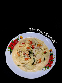 Foto resep Mie Kuah Santan Pedas